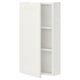 ENHET Wall cb w 2 shlvs/door, white/white frame, 40x17x75 cm