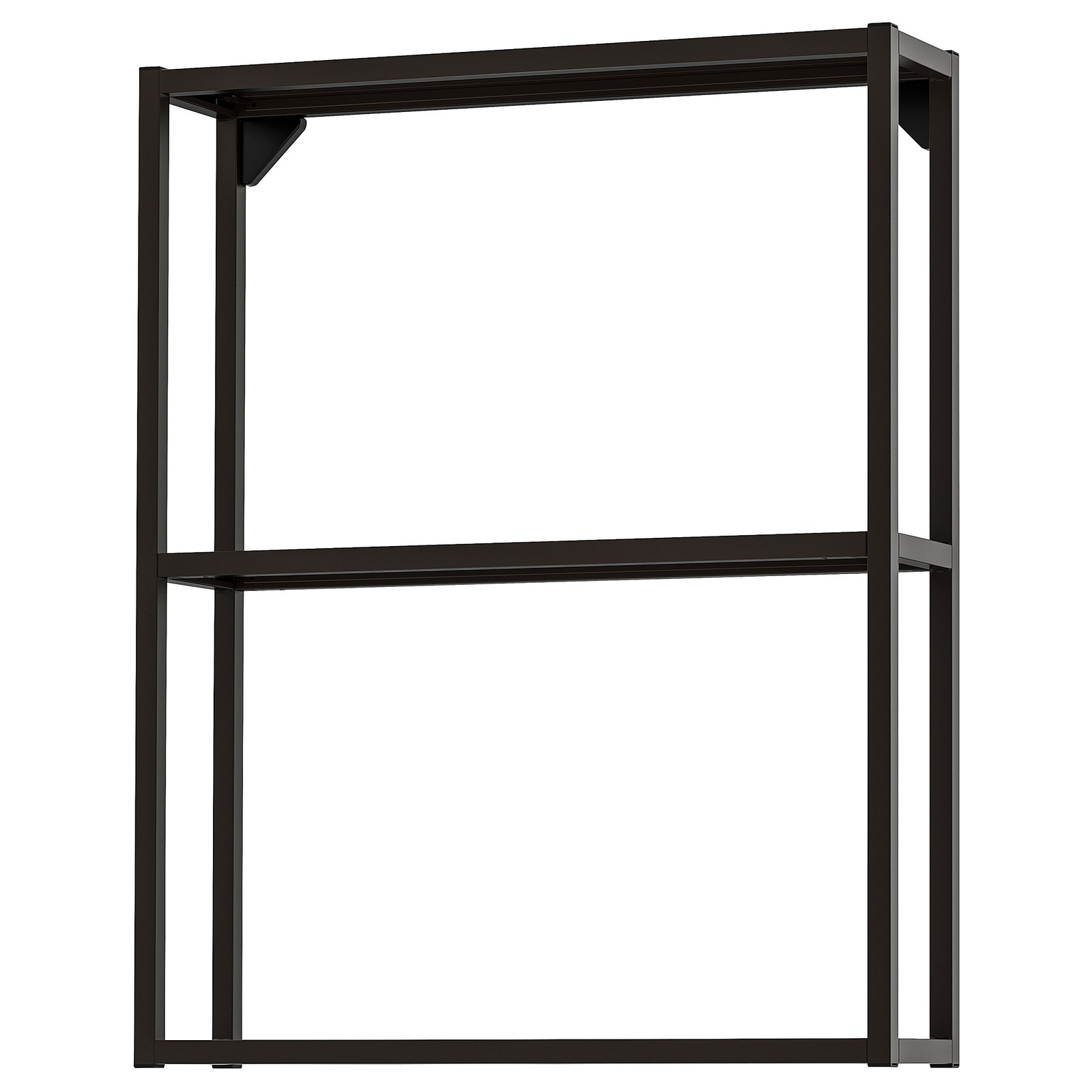 ENHET Wall fr w shelves, anthracite, 60x15x75 cm IKEA