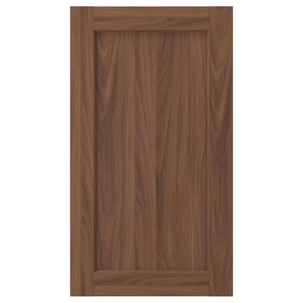 ENKÖPING Front for dishwasher, brown walnut effect, 45x80 cm