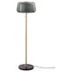 EVEDAL Floor lamp, marble/grey