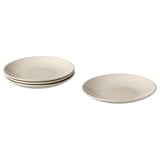 FÄRGKLAR Side plate, glossy beige, 20 cm