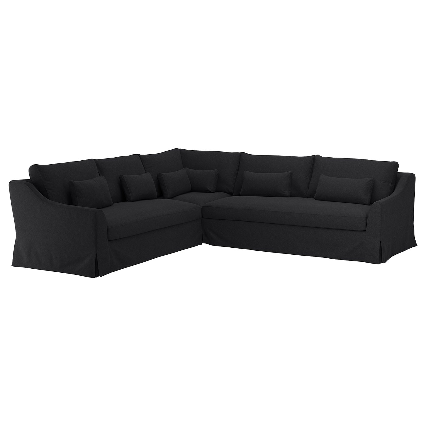 FÄRLÖV Tallmyra dark grey, Corner sofa, 5seat, Width right 310 cm IKEA