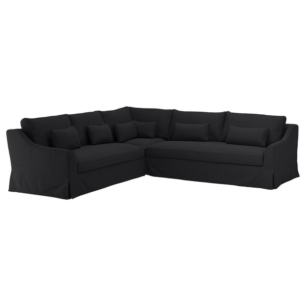 FÄRLÖV Tallmyra dark grey, Corner sofa, 5seat, Width right 310 cm IKEA