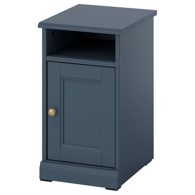 FÅGELFJÄLLET Bedside table, dark grey-blue, 32x41x56 cm