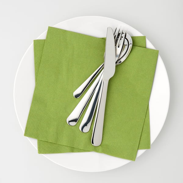 FANTASTISK Paper napkin, medium green, 40x40 cm