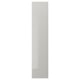 FARDAL Door with hinges, high-gloss/light grey, 50x229 cm