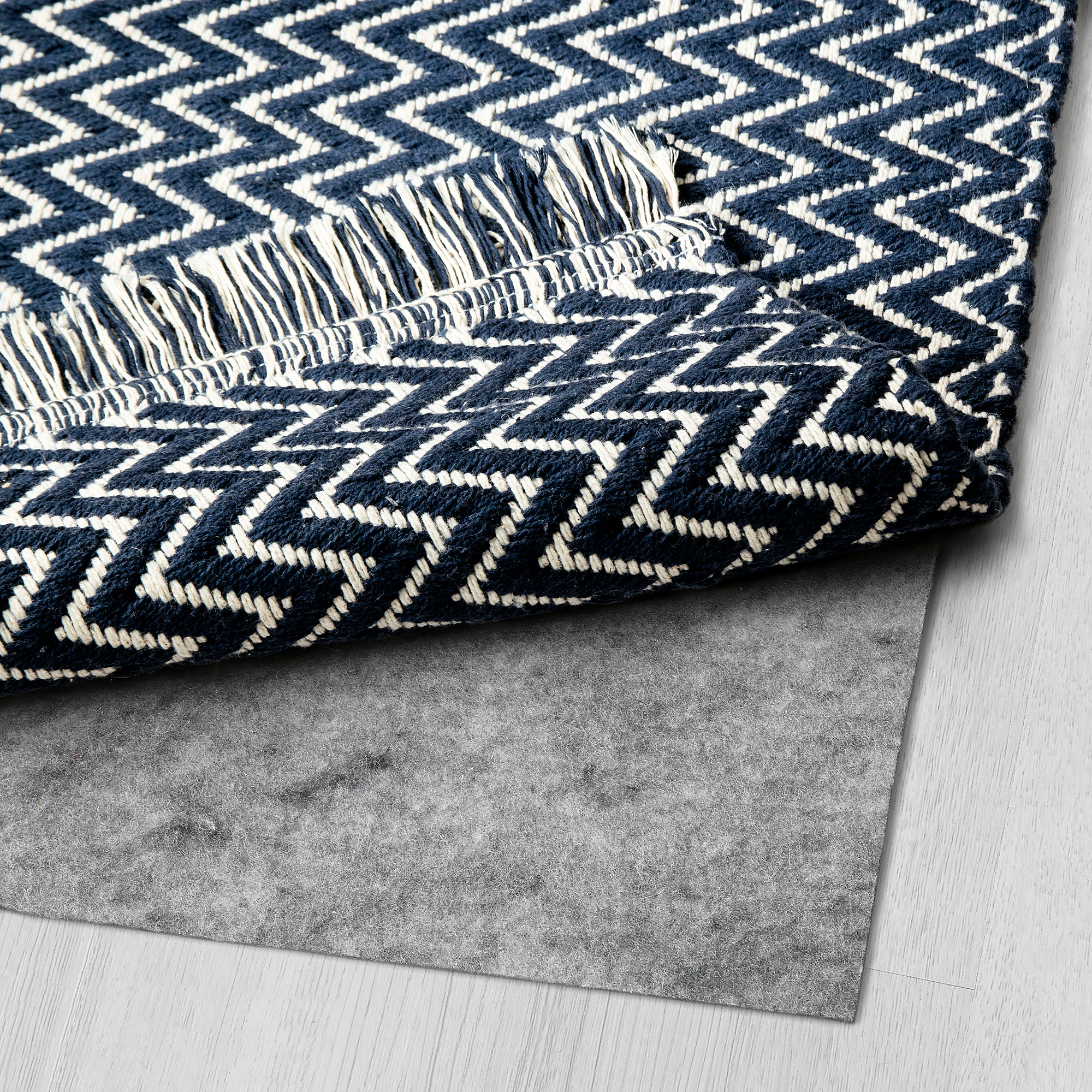 FASTERHOLT dark blue handmade dark blue, Rug, flatwoven IKEA