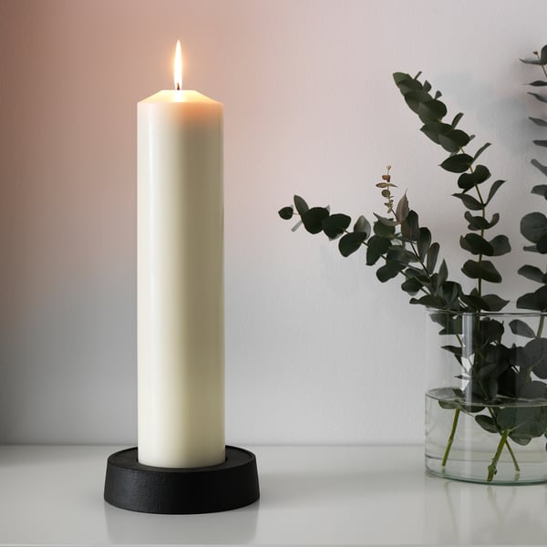 FENOMEN natural, Unscented block candle, 45 cm IKEA