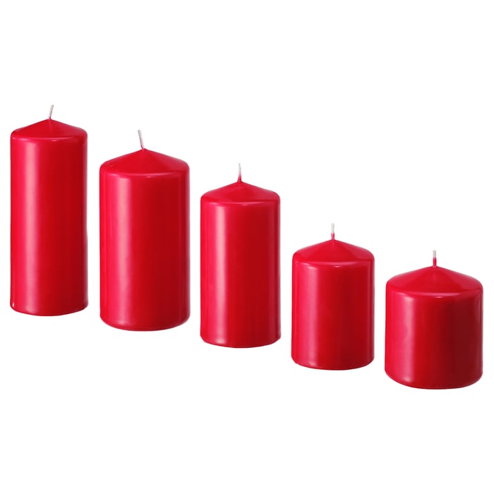 Unscented Candles Unscented Pillar Candles IKEA