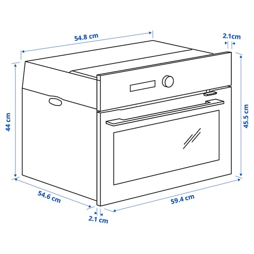 Illustration with measurements for the product: FINSMAKARE.