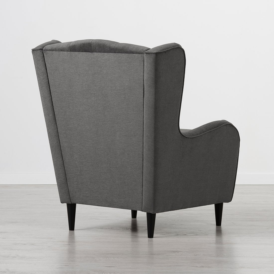 FLÄCKEBO Wing chair, grey IKEA
