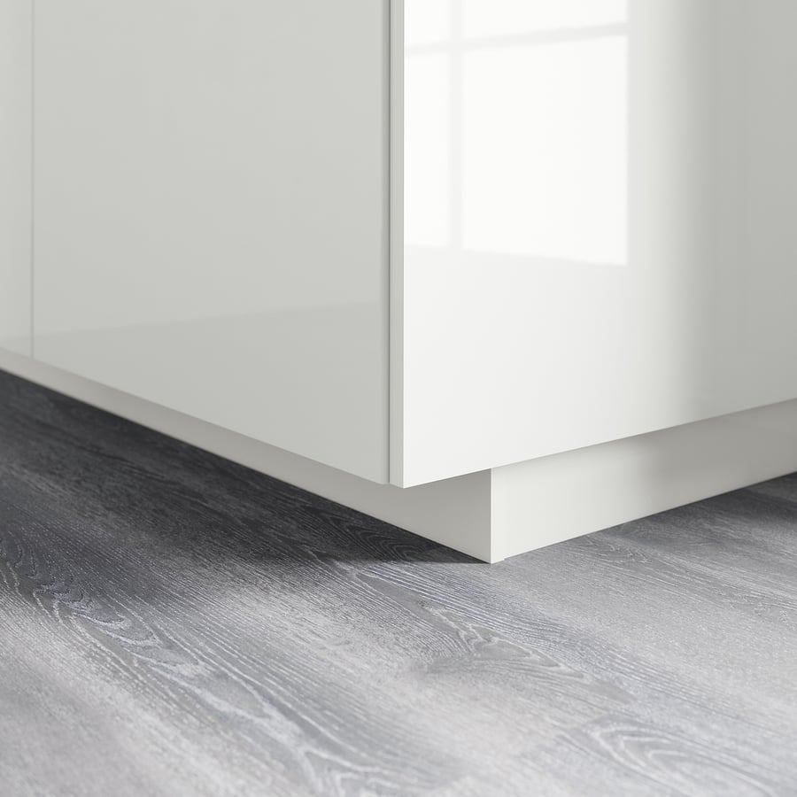 FÖRBÄTTRA highgloss white, plinth IKEA