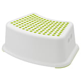 FÖRSIKTIG Children's stool, white/green