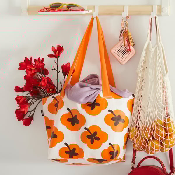 FÖSSTA Bag, persimmon/orange, 27x27 cm