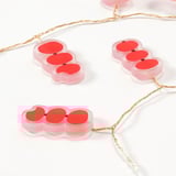 FÖSSTA LED lighting chain with 24 lights, candied hawthorn/red