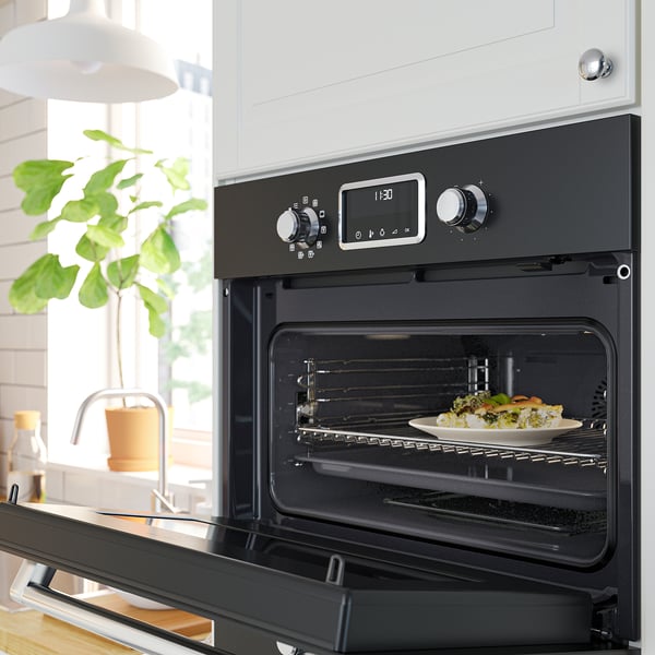 FORNEBY Microwave combi with forced air, IKEA 500 black