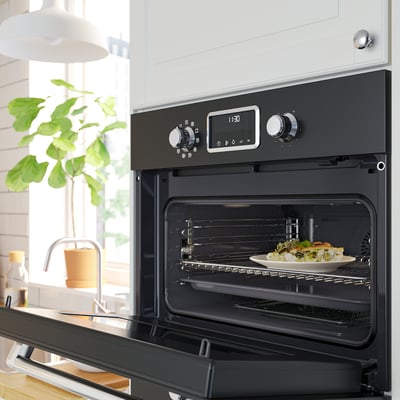 FORNEBY Microwave combi with forced air, IKEA 500 black