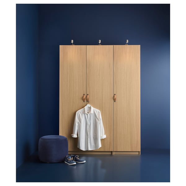 FORSAND oak effect, Door with hinges, 50x195 cm IKEA