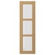 FORSBACKA Glass door, oak, 30x100 cm