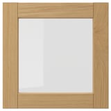 FORSBACKA Glass door, oak, 40x40 cm