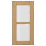 FORSBACKA Glass door, oak, 30x60 cm
