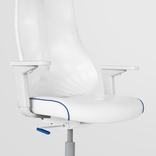 FREDDE / MATCHSPEL Gaming desk and chair, white