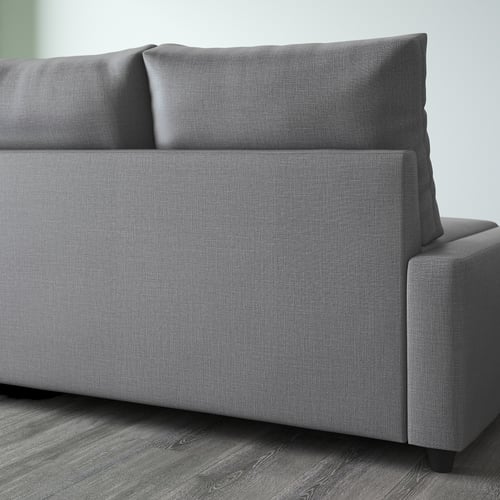 FRIHETEN corner sofa bed with storage, with extra back cushions