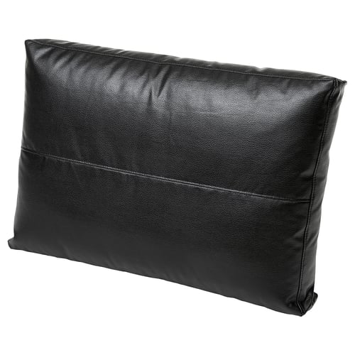FRIHETEN cushion, Bomstad black faux leather, 67x47 cm IKEA