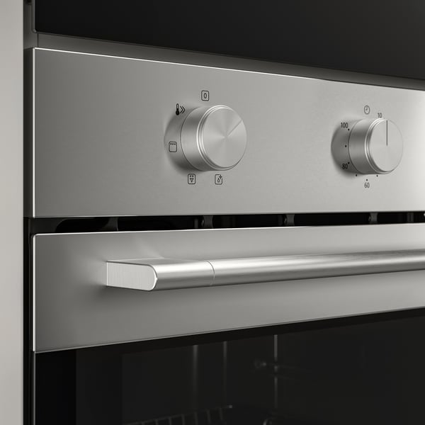 FRILLESBO Fan oven, Grill function stainless steel colour/IKEA 300