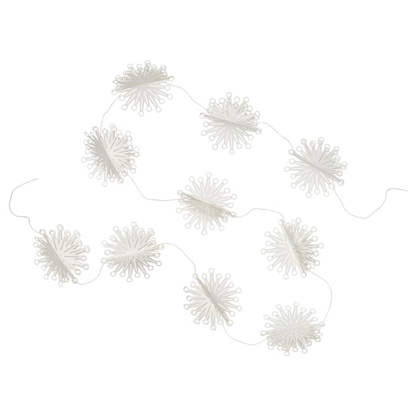 FRÖJDA Garland, white, 3.0 m