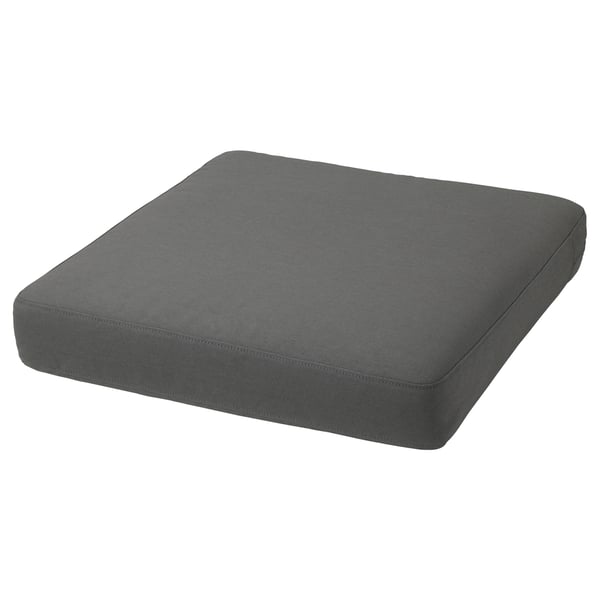 FRÖSÖN/DUVHOLMEN Seat cushion, outdoor - dark grey 62x62 cm