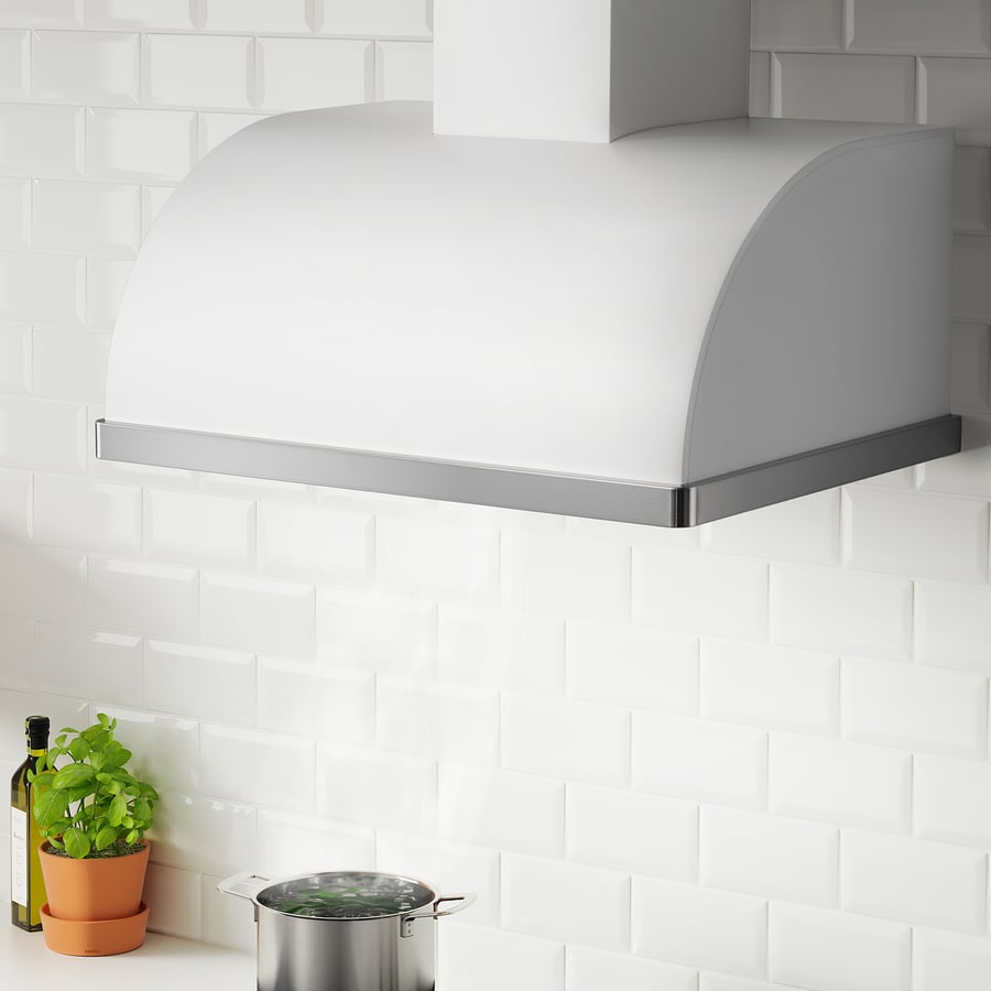 FULLSTÄNDIG Wall mounted extractor hood, white, 80 cm IKEA