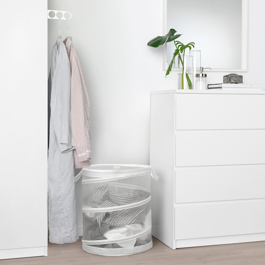 FYLLEN laundry basket, white, 79 l IKEA