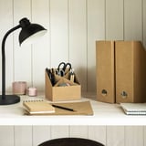 GÄRDESGÅRD Desk organiser, natural, 16x16 cm