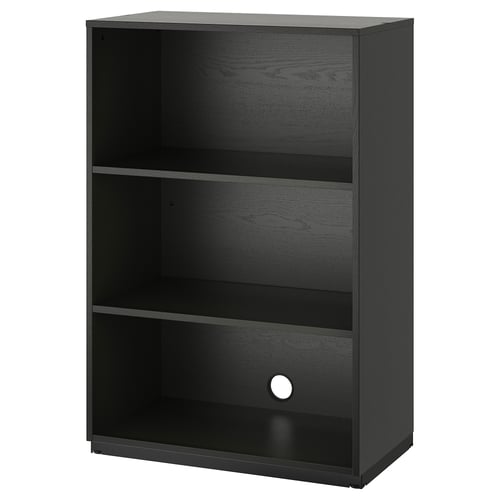 GALANT black stained ash veneer, Shelf unit, 80x120 cm IKEA