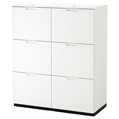 GALANT storage combination with filing, white, 102x120 cm IKEA