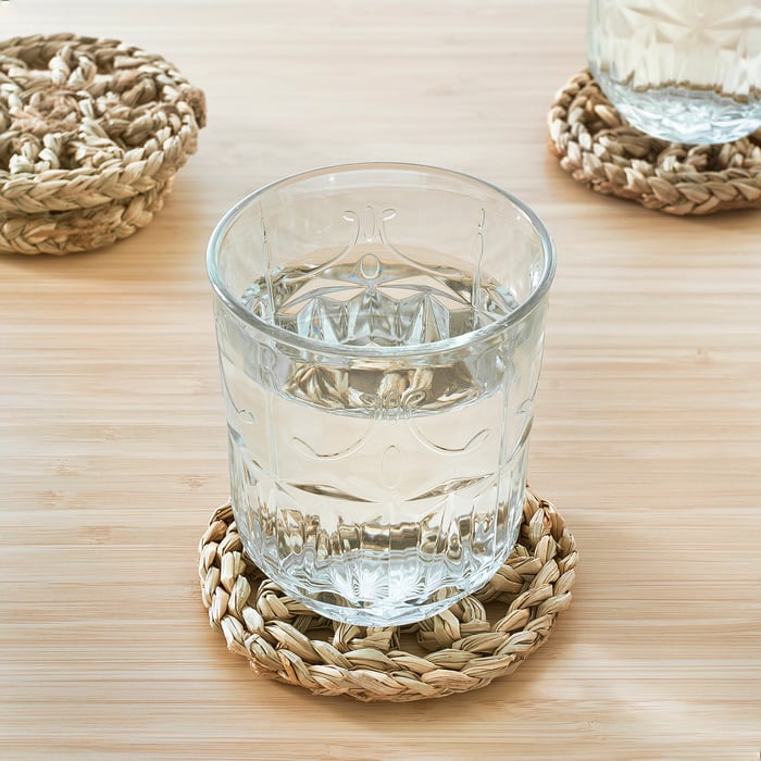 GALLSOPP coaster, natural/sedge handmade IKEA