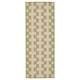 Option: GÅNGSTIG Kitchen mat, flatwoven green/off-white, 80x200 cm