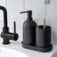 GANSJÖN 3-piece bathroom set, black - IKEA UK