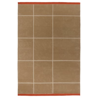 GÅSHIRS Rug, high pile, brown/handmade, 200x300 cm