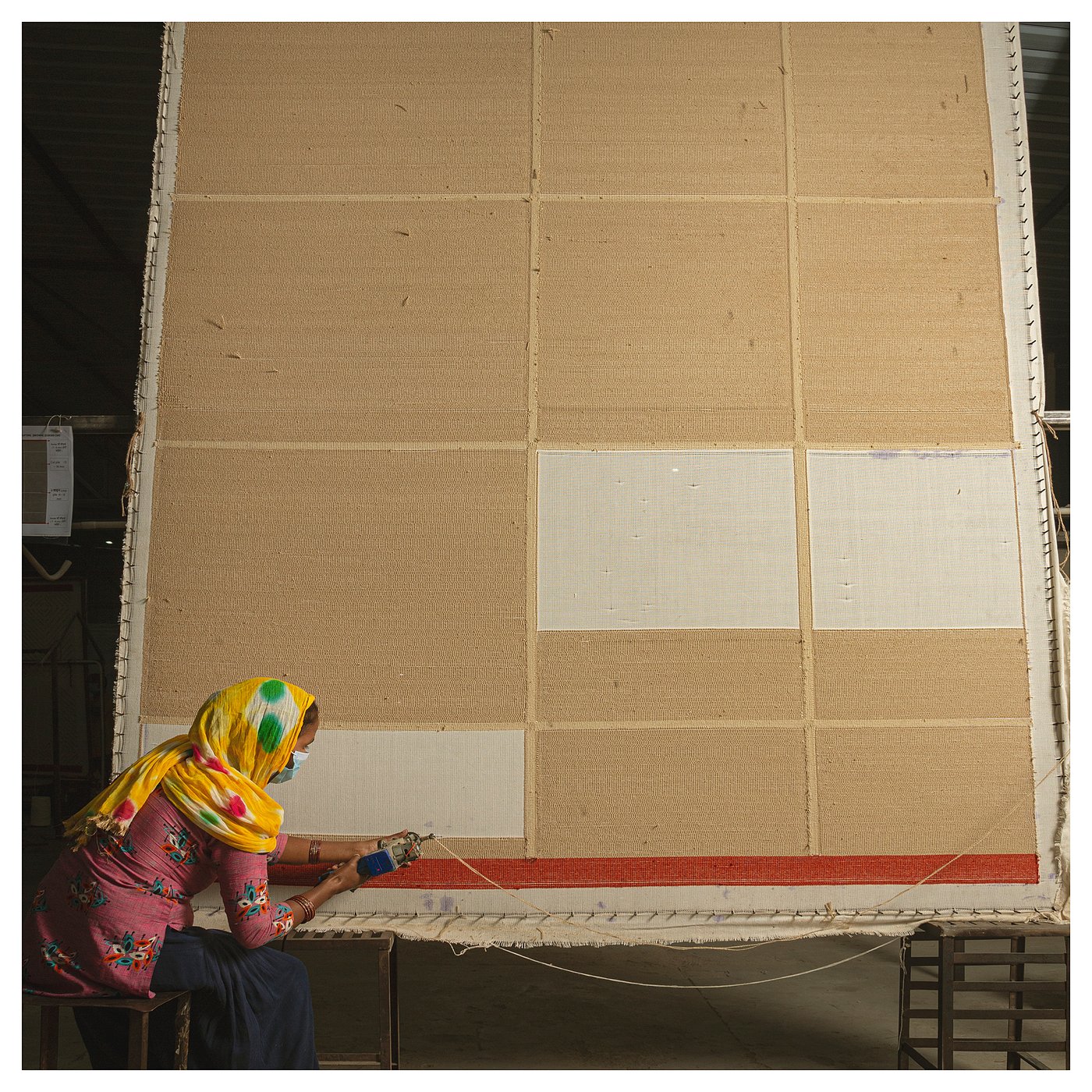 GÅSHIRS ゴースヒルス ラグ パイル長， ブラウン/ハンドメイド GÅSHIRS ゴースヒルス ラグ パイル長, ブラウン⁄ハンドメイド