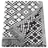 GINSTSÄCKMAL Throw, black/white, 130x170 cm