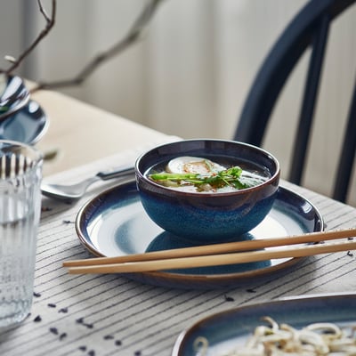 GLADELIG Bowl, blue, 11 cm
