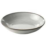 GLADELIG Deep plate, grey, 21 cm