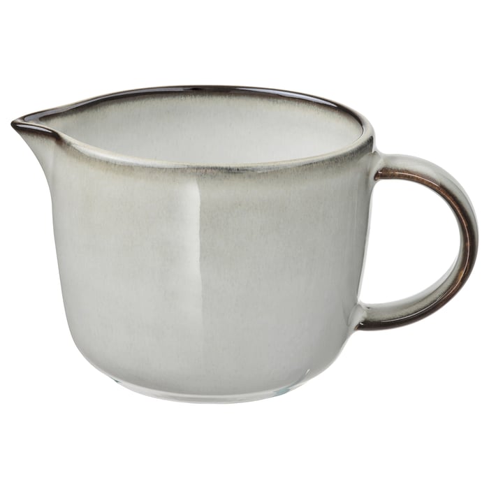 GLADELIG milk/cream jug, grey, 0.4 l IKEA