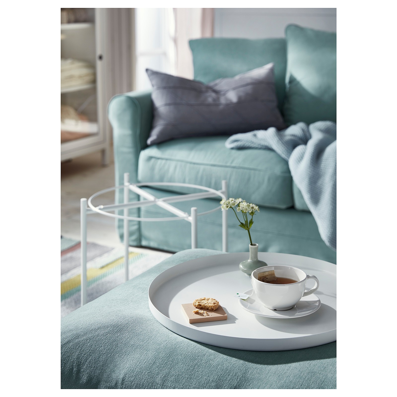 GLADOM white, Tray table, 45x53 cm IKEA