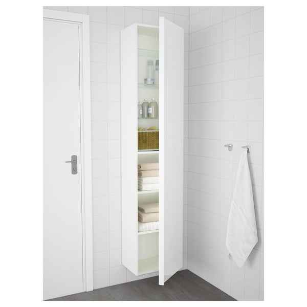 Godmorgon High Gloss White High Cabinet 40x32x192 Cm Ikea
