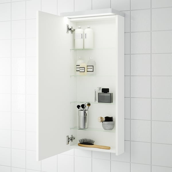 Godmorgon White Wall Cabinet With 1 Door 40x14x96 Cm Ikea