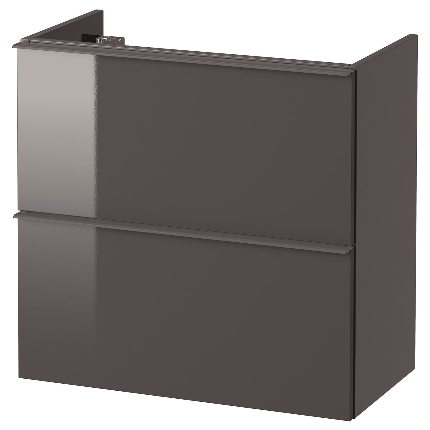 Washstand with 2 drawers Highgloss grey 60 x 32 x 58 cm IKEA