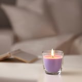 GOLIATTUJA Scented candle in glass, Lavender bliss/purple, 20 hr